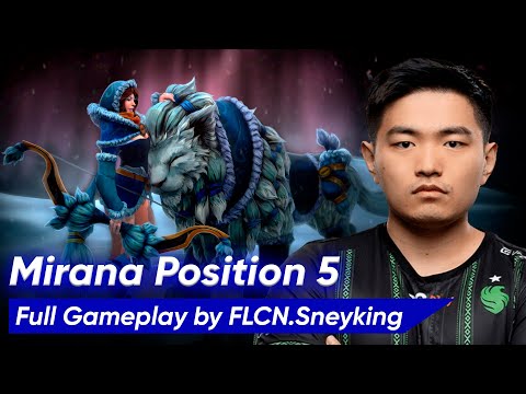 Sneyking MIRANA HARD SUPPORT 5 Pos | Dota 2 Pro Gameplay