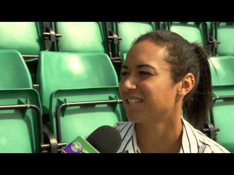 Heather Watson checks in with Live @ Wimbledon