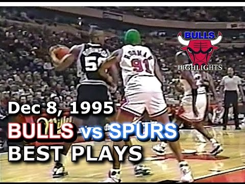 Dec 8 1995 Bulls vs Spurs highlights