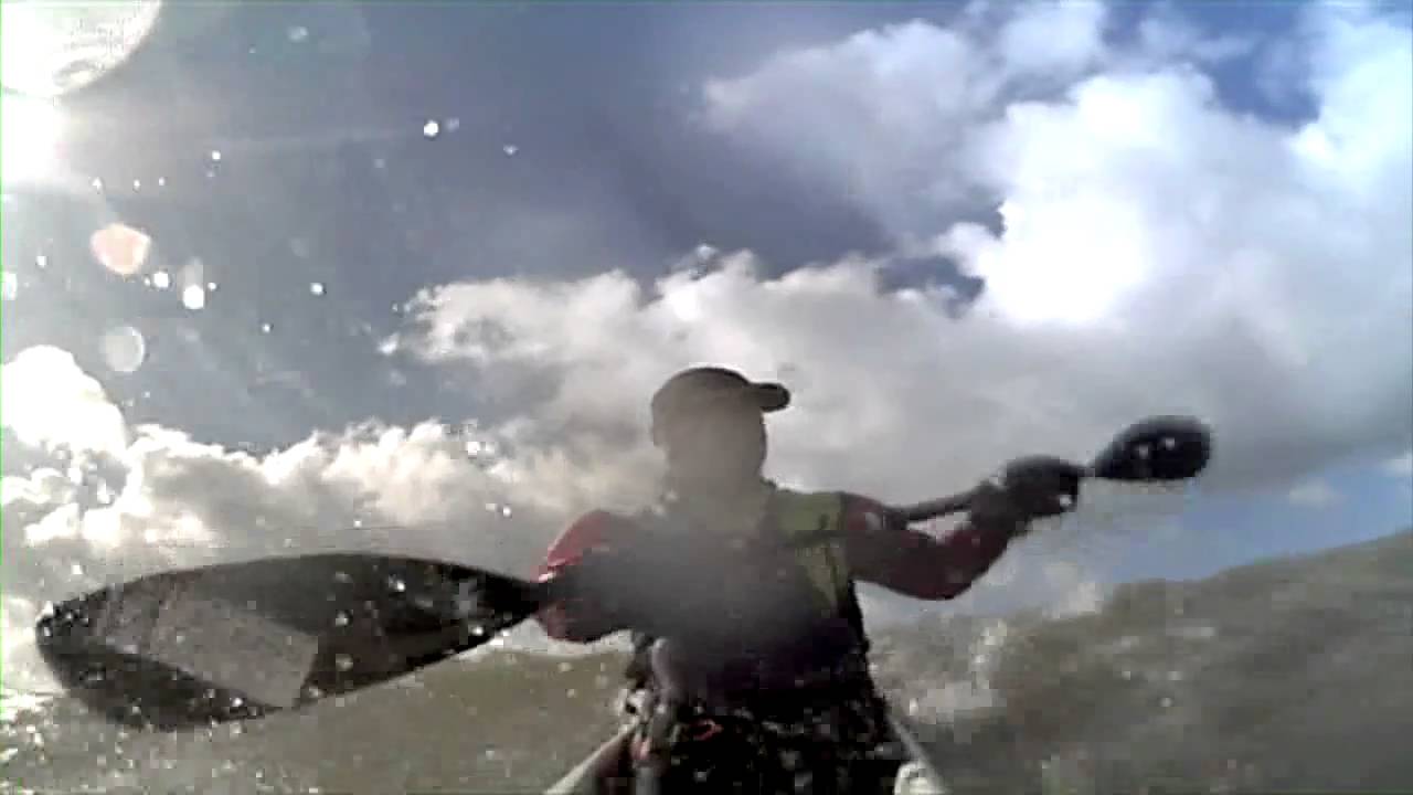 Surf-ski Downwind paddle and couple of run