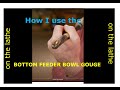 Using the bottom feeder bowl gouge