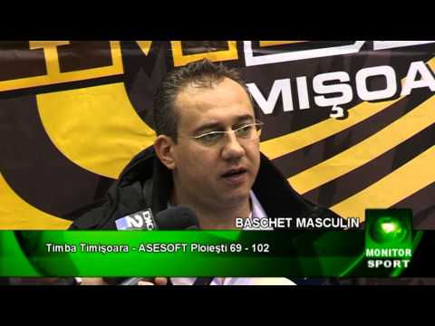 Greu pentru „urşi", Timba Timişoara -- Asesosft Ploieşti 69 -- 102