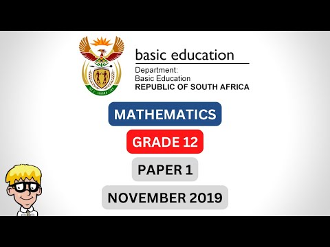 2019 Maths Paper 1 Grade 12