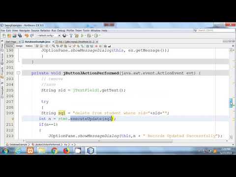 JAVA Netbeans in Hindi 29 | Database Part 7