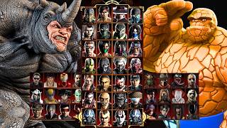 Mortal Kombat 9 - THE THING & MARVEL RHINO - Expert Tag Ladder - Gameplay @(1080p) - 60ᶠᵖˢ ✔