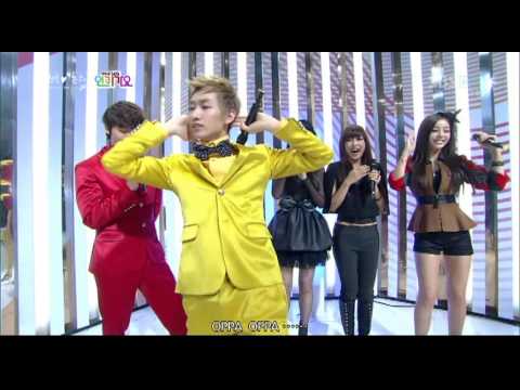 111218 Inkigayo "OPPA" dance