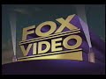 Fox Video 1995 Company Logo VHS Capture