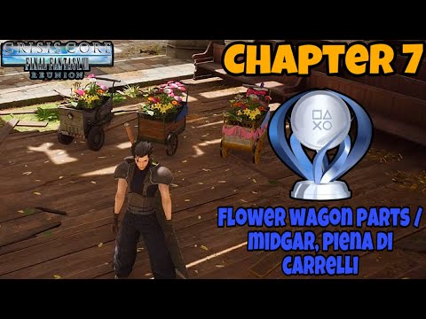 Crisis Core FF VII Reunion - Flower wagon parts / Achievement Guide (Midgar, piena di carrelli)