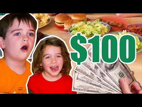 我們給了孩子們一個小時和100美元，讓他們給媽媽做晚飯。 (We Gave Kids One Hour & $100 To Make Mom Dinner)