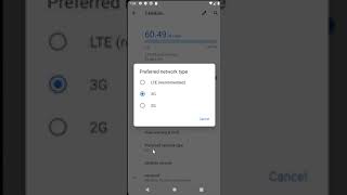 Switch between 5G/4G/3G/2G network type on Android