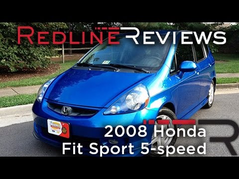 2008 Honda Fit Sport 5-speed Review, Walkaround, Exhaust, & Test Drive