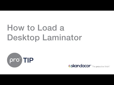 proTIP #2: How to Load a Desktop Laminator