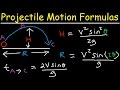 Essential Equations for Solving Projectile Motion Problems