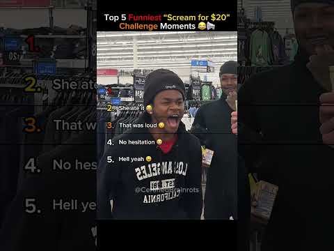 Top 5 Funniest “Scream for $20” Challenge Moments ($20 vs Dignity!) 😂💀