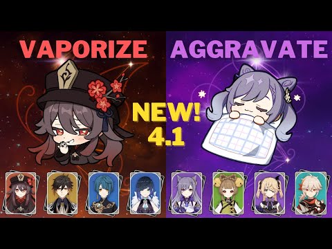 C1 Double Hydro Hu Tao & C4 Aggravate Keqing - 4.1 NEW Spiral Abyss Floor 12