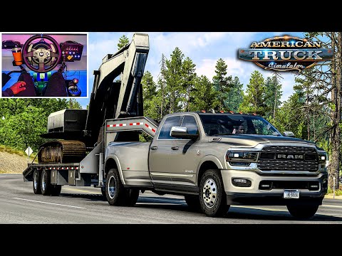Hot Shot Trucking with RAM 3500 Dually (Cummins Diesel 6.7) - American Truck Simulator