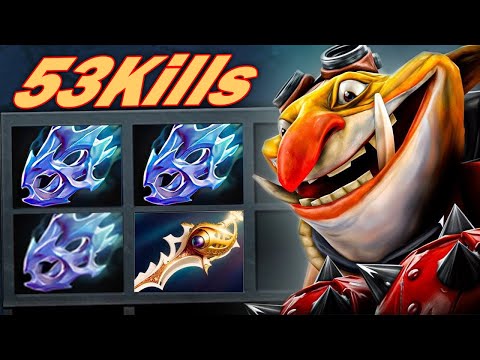 OMG x3 Moonshard + Divine Rapier 53Kills Techies Insane Burst Hit Like a Truck