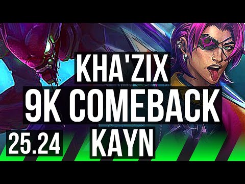 KHA'ZIX vs KAYN (JGL) | 9k comeback | EUW Master | 25.24