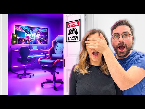 REGALO una POSTAZIONE da GAMING alla MIA RAGAZZA! (l'ho sorpresa!)