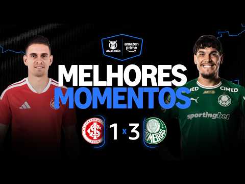 Gols e lances de Internacional x Palmeiras