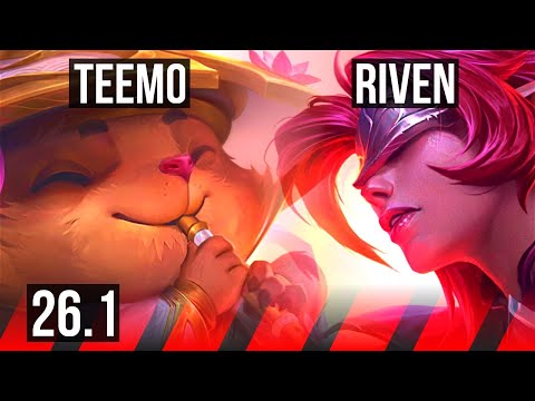 TEEMO vs RIVEN (TOP) | EUW Master | 26.1