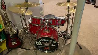 Video thumbnail for DDRUM D1 Junior drum set review by Sam the Basketball Fan