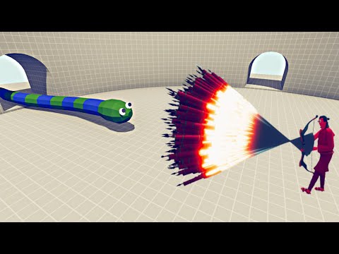 GIANT TITANOBOA vs EVERY GOD - Totally Accurate Battle Simulator TABS