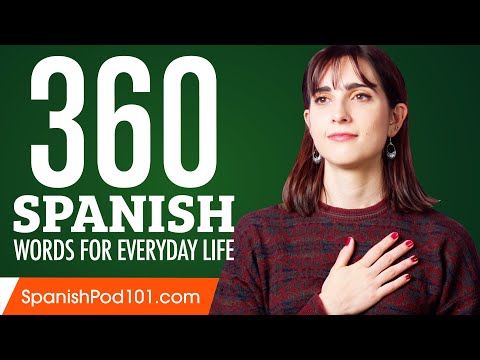 360 Spanish Words for Everyday Life - Basic Vocabulary #18