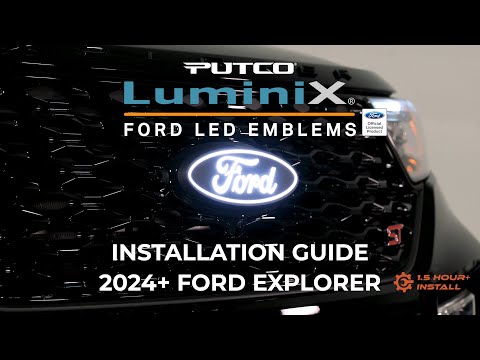 Ford Explorer Lighted Emblem Installation Guide 2024+ ( Putco Luminix Emblem)