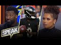 Did Lamar Jackson end the MVP debate with blowout win vs. Dolphins? | NFL | SPEAK