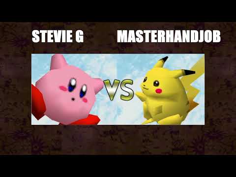 Wise House Losers Quarters - Stevie G (Kirby) Vs. MasterHandJob (Pikachu) SSB64 Smash Remix