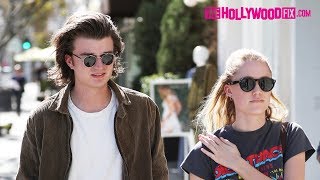 Joe Keery From 'Stranger Things' Goes Shopping With His Girlfriend Maika Monroe In Beverly Hills
