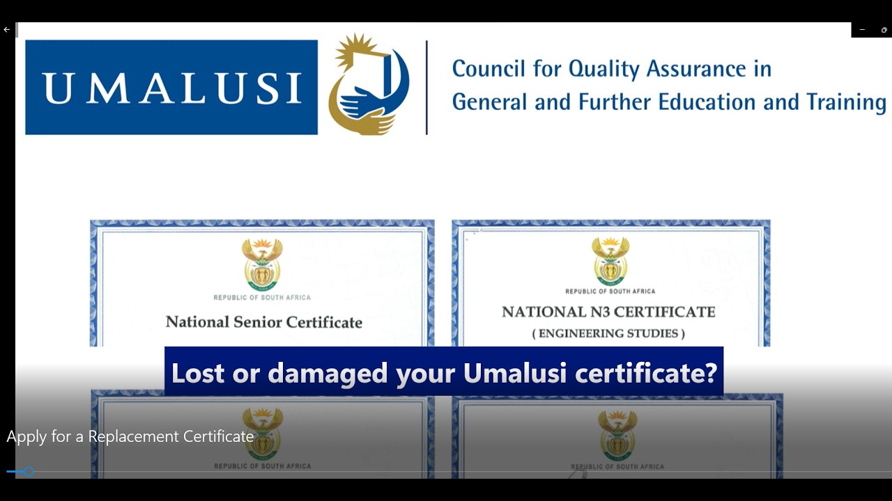 How to Apply for Umalusi Replacement Certificate