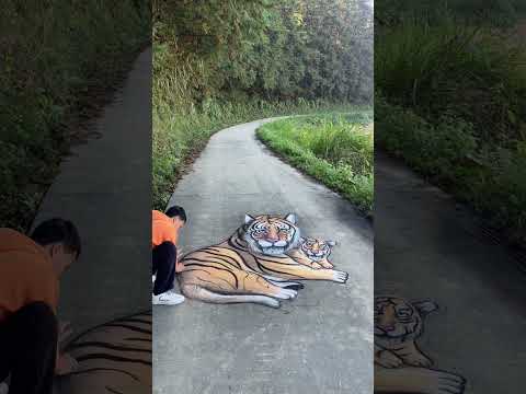 畫老虎