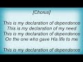 Declaration Of Dependance