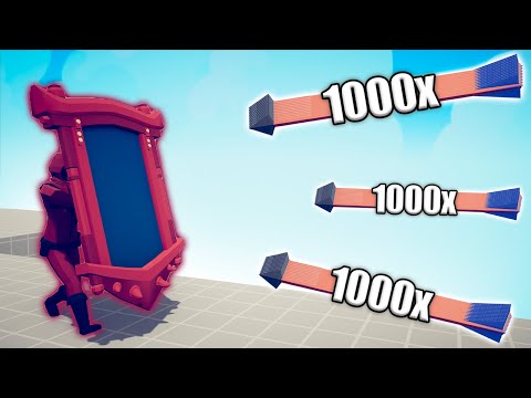 SQUID GAME MIRROR SHIELD vs 1000x OVERPOWERED UNITS - TABS | Totally Accurate Battle Simulator 2023