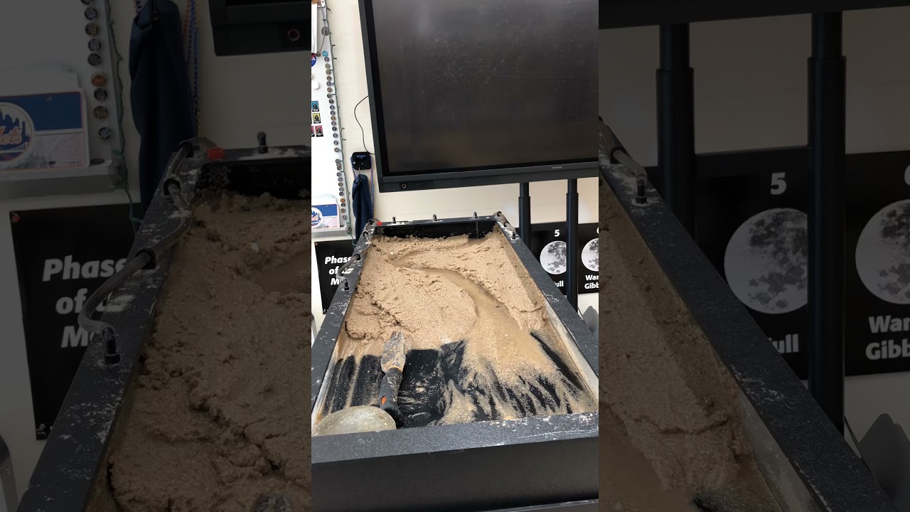 Stream Table Demonstration-Time Lapse #science  #stream table #meanders