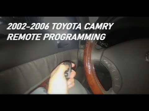 2005 Toyota Camry XLE V6 Key Fob/Remote Programming (2002~2006 Toyota Camry Models)