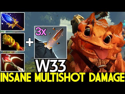W33 [Snapfire] Insane Multishot Damage Full Physical Build Dota 2