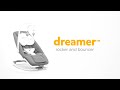 миниатюра 0 Видео о товаре Шезлонг Joie Dreamer, Fern (Светло-серый)