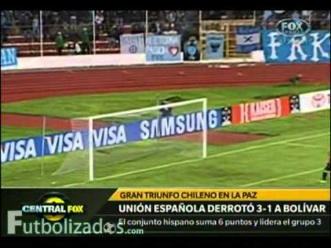 Bolivar 1 - Unión Española 3. Copa Libertadores 2012.