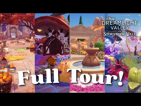 My Fully Decorated Storybook Vale Tour 📚🌸Some Of My Favorite Builds Ever! | Disney Dreamlight Valley