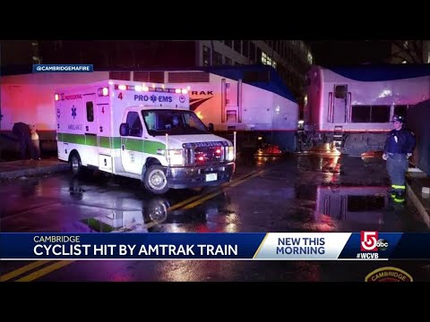 Bicyclist struck by train in Cambridge