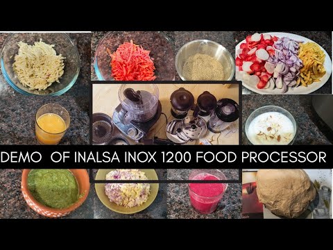 Demo of Inalsa Inox 1200 food processor #inalsafoodprocessor #food #demo #kitchenappliance #easy
