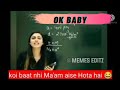 Ok Baby Saying Hot Teacher In Live Class Viral Okbaby Shorts Short Video