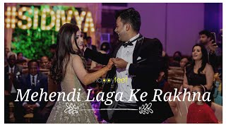 Mehndi Laga Ke Rakhna Song | Dilwale Dulhania Le Jayenge | Bride And Groom | Happy Feet Choreography