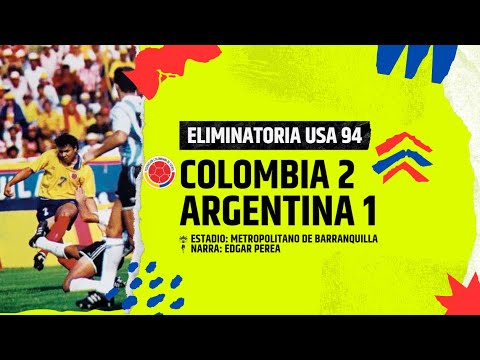 COLOMBIA 2-1 ARGENTINA | ELIMINATORIAS MUNDIAL ESTADOS UNIDOS 94 | Narración Edgar Perea
