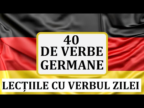 Invata Germana | 40 de VERBE in limba germana - conjugate si cu exemple | Verbele zilei