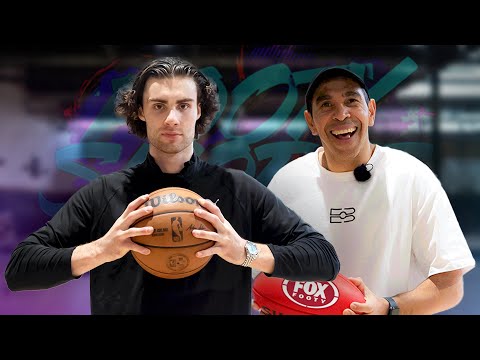 Eddie Betts vs. Josh Giddey in CRAZY cross-sport skills challenge 🔥 | Footy Shorts