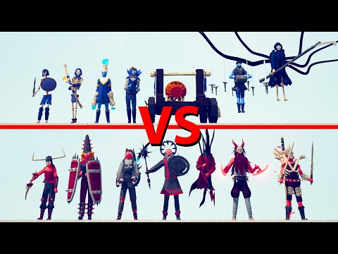 SPOOKY Team vs EVIL Team - Totally Accurate Battle Simulator TABS